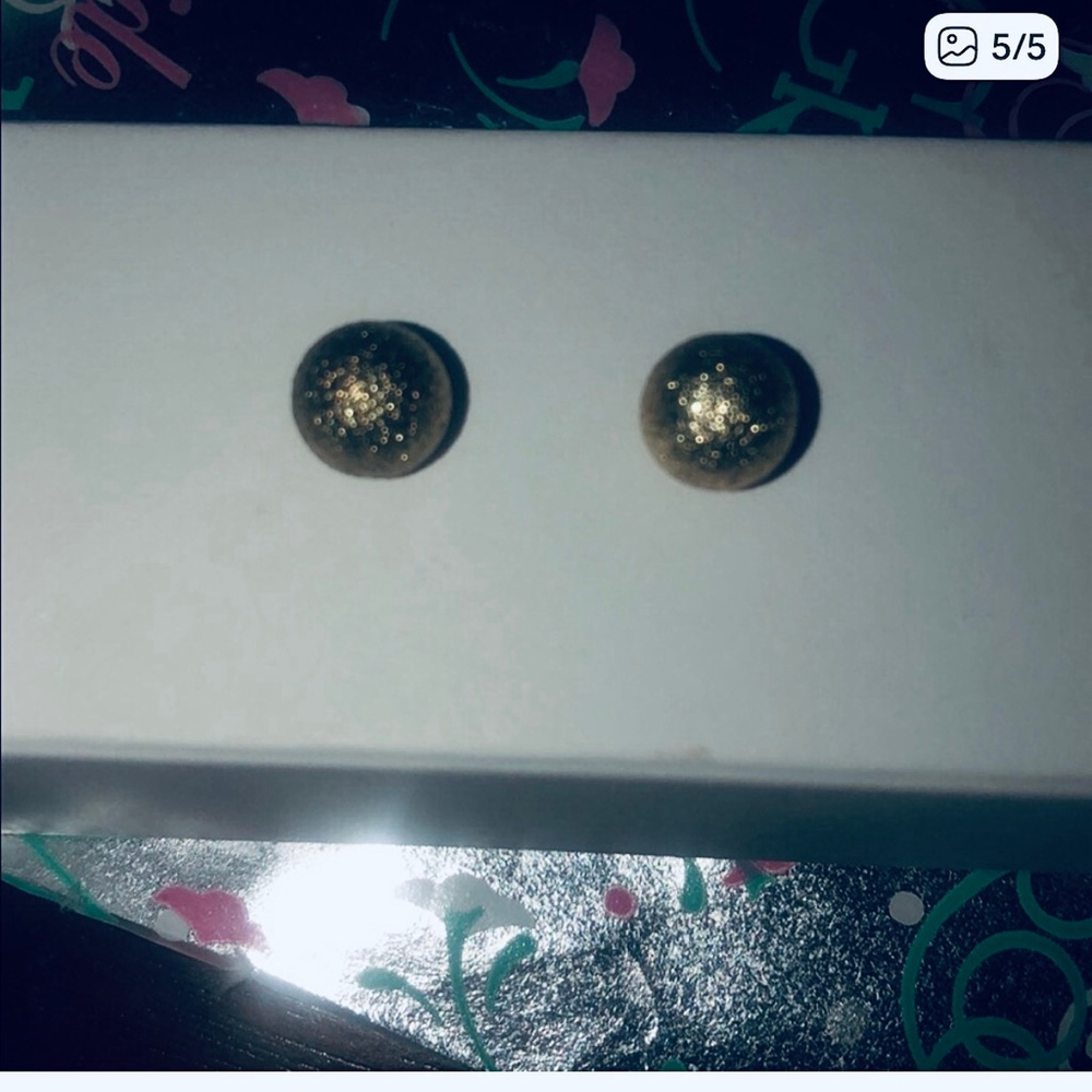 Silver Stud Ball Earrings